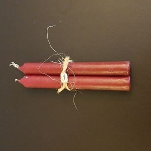 Bundle of Maroon dinner candles